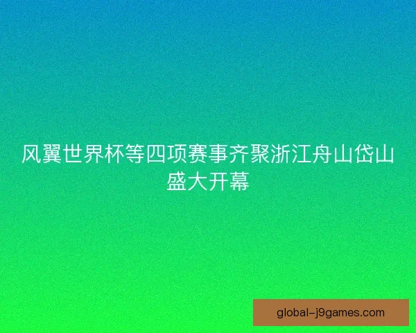 风翼世界杯等四项赛事齐聚浙江舟山岱山盛大开幕